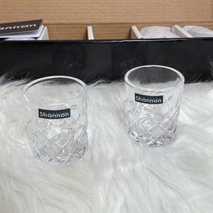 Set of six Shannon Crystal shot Glasses